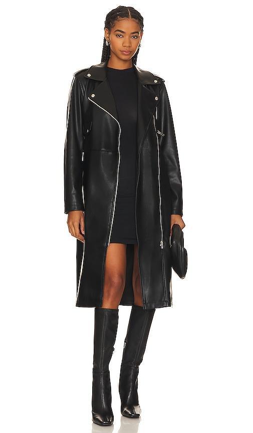 Kenna Faux Leather Coat Product Image