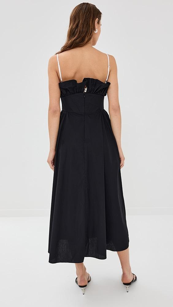 Kika Vargas Elisabeth Dress Black Cotton | Shopbop Product Image