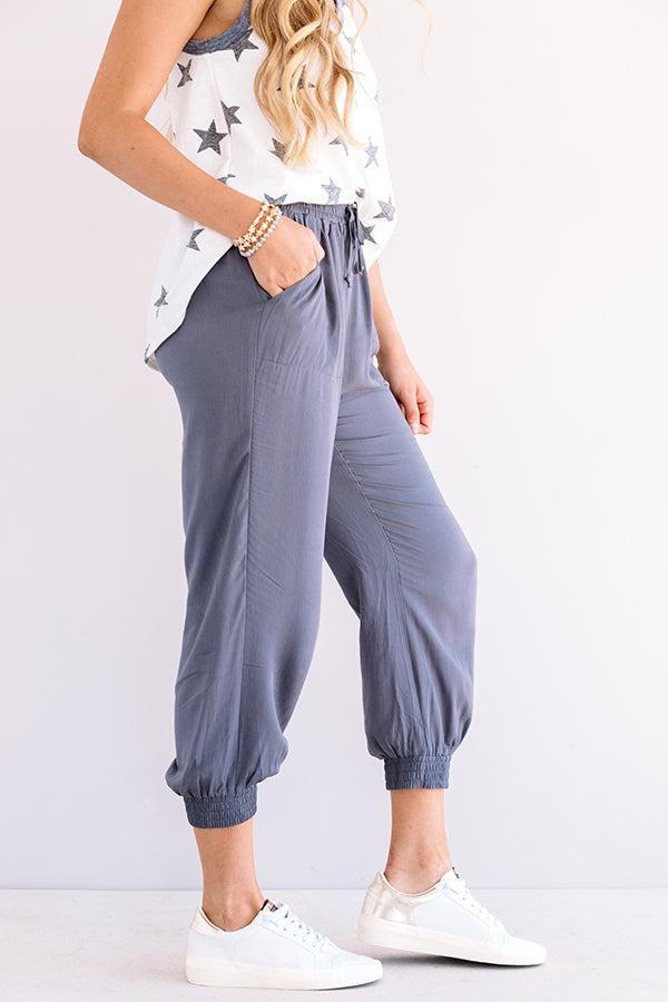 Side Hustle High Waist Pants In Charcoal Product Image