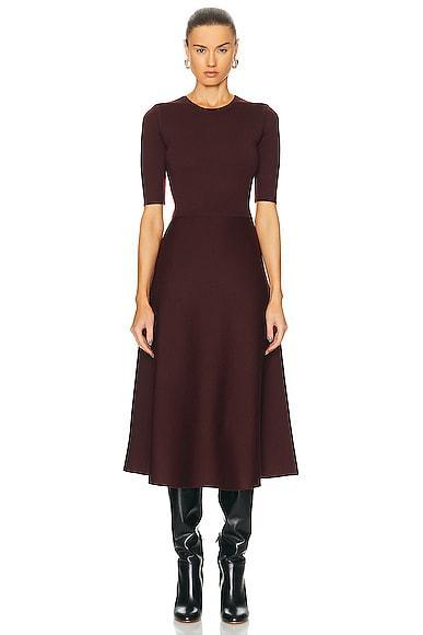 Gabriela Hearst Seymore Dress in Burgundy Product Image