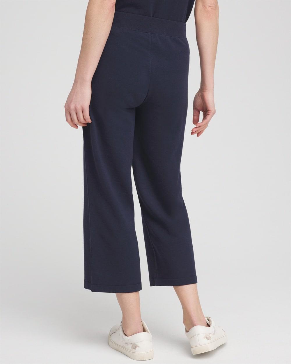 Zenergy® French Terry Wide Leg Crops Product Image