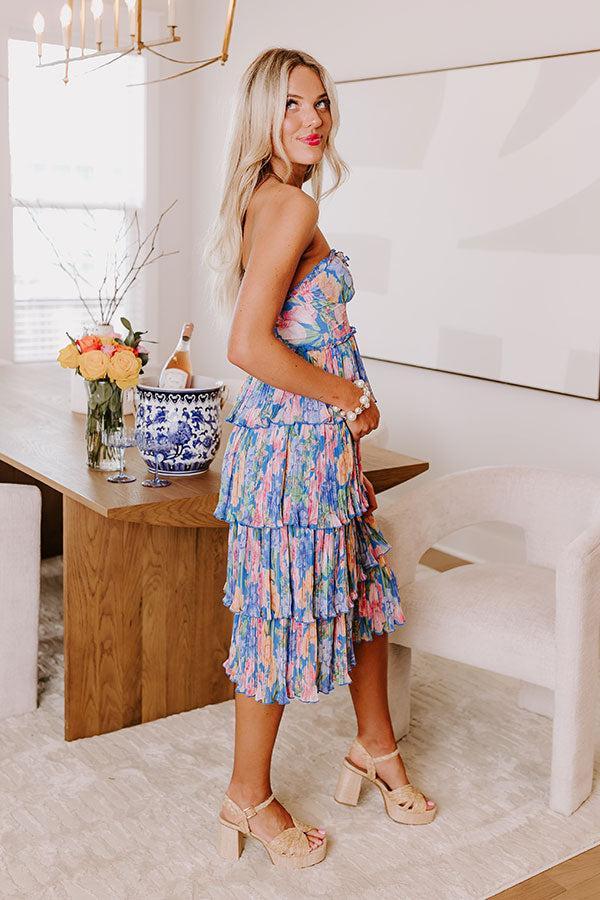 Garden Party Chic Pleated Midi Product Image