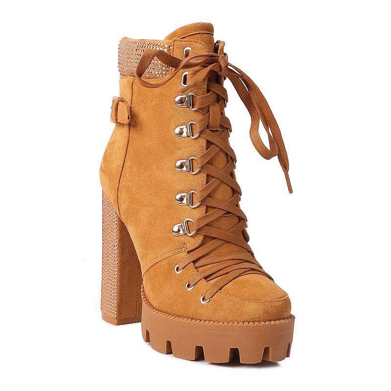 Womens birch block heeled ankle boots Product Image