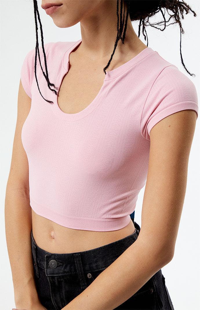 Contour Women's Seamless Notched T-Shirt Product Image