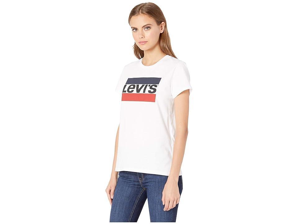 Womens Levis Logo Perfect Tee Purple Blue Floral Product Image