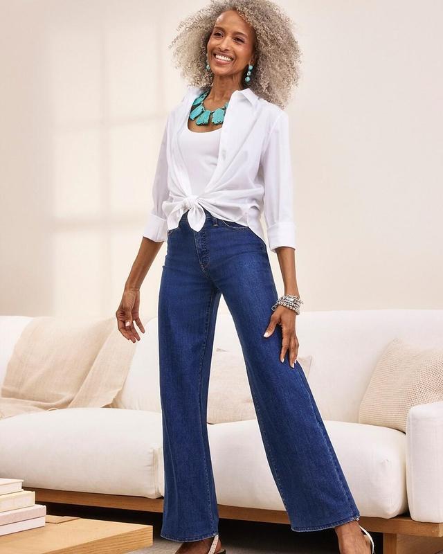 Women's Tapered Cropped Jeans Product Image