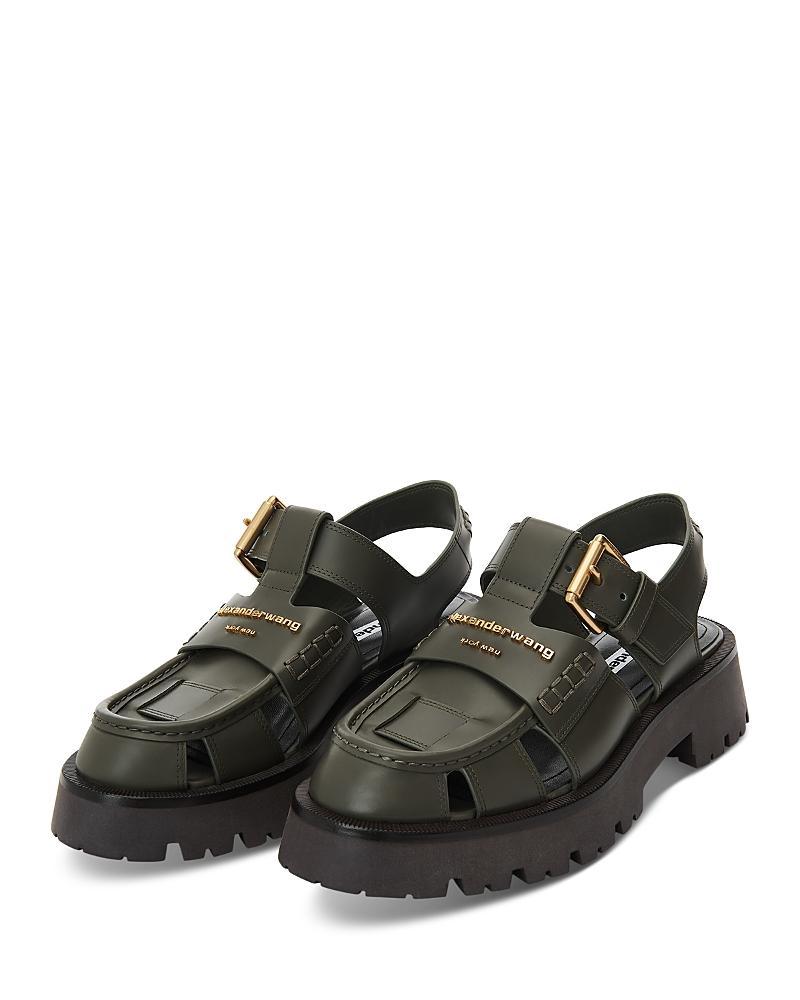 Womens Carter Logo-Accented Leather Cage Sandals Product Image