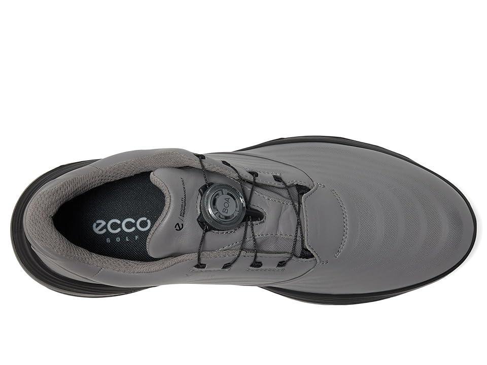 ECCO Golf Lt1 Boa Hybrid Waterproof Golf Shoe (Steel) Men's Golf Shoes Product Image