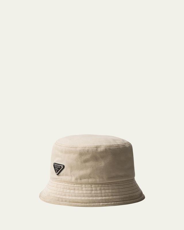 Mens Enameled Logo Denim Bucket Hat Product Image