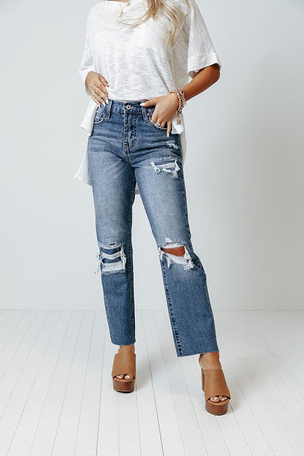 KanCan The Rowdy High Waist Distressed Relaxed Jean Product Image