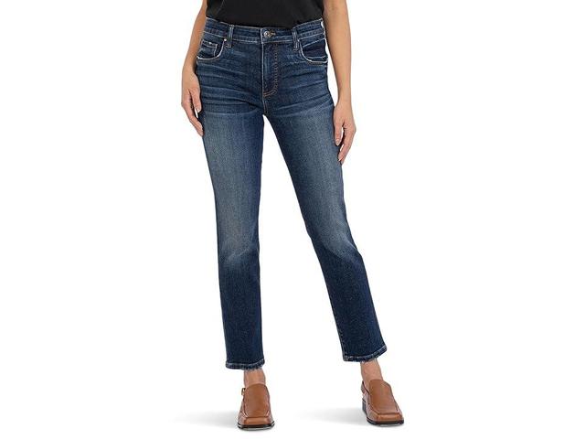 KUT from the Kloth Reese High-Rise Fab Ab Ankle Straight Jeans in Enchantment (Enchantment) Women's Jeans Product Image