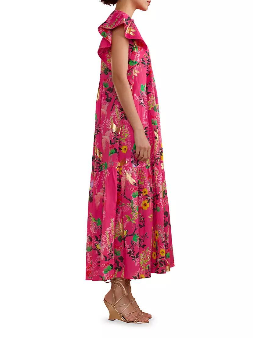 Nairobi Floral Pintuck Maxi Dress Product Image