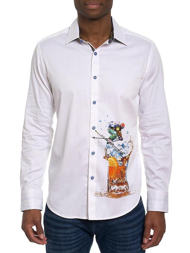 Mens Apres-Ski Graphic Button-Front Shirt Product Image