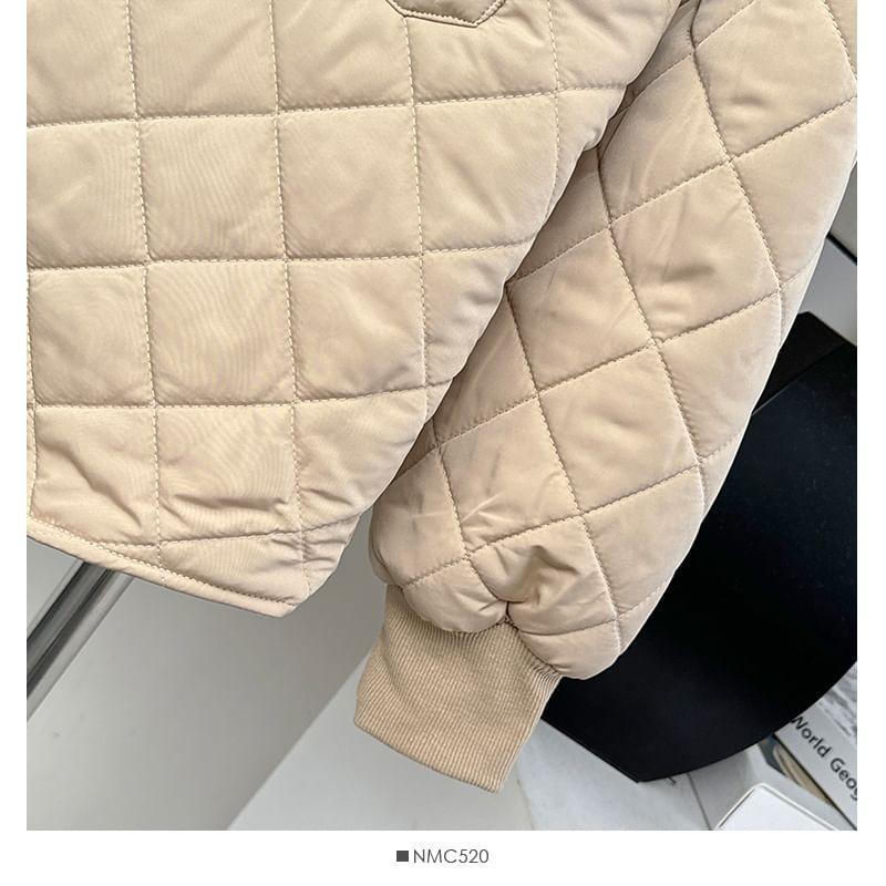 Diamond-Quilted Puffer Jacket Product Image