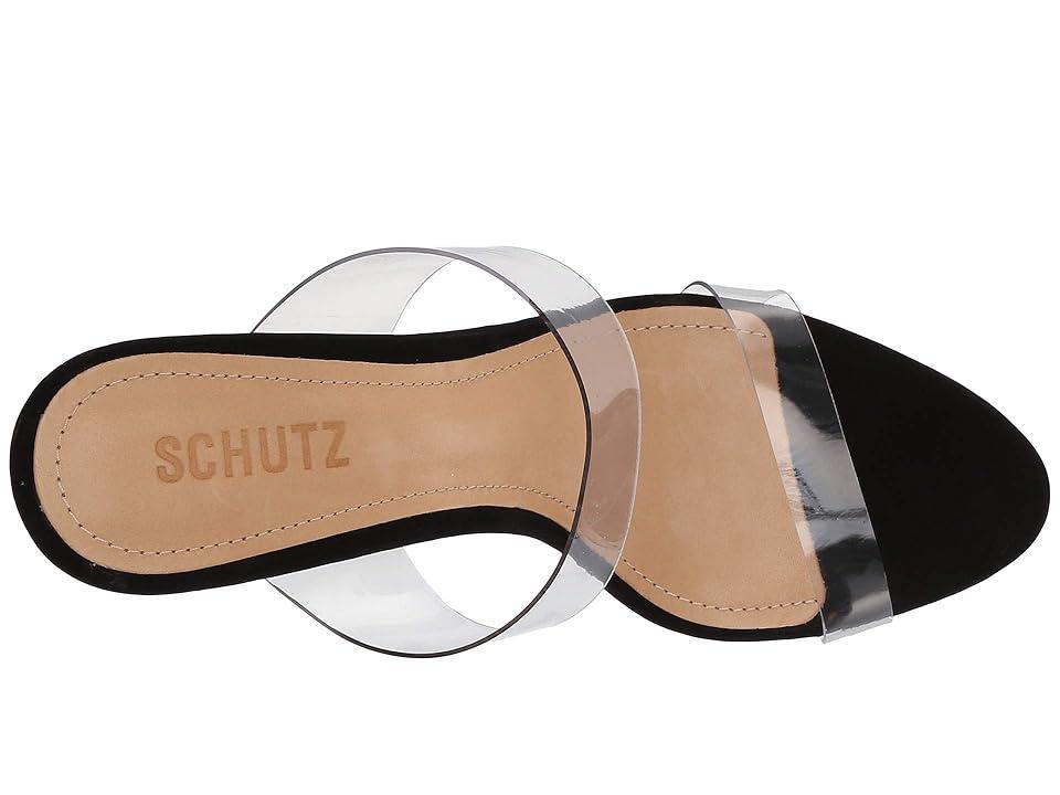 Womens Ariella 100MM Transparent Vinyl Mules Product Image