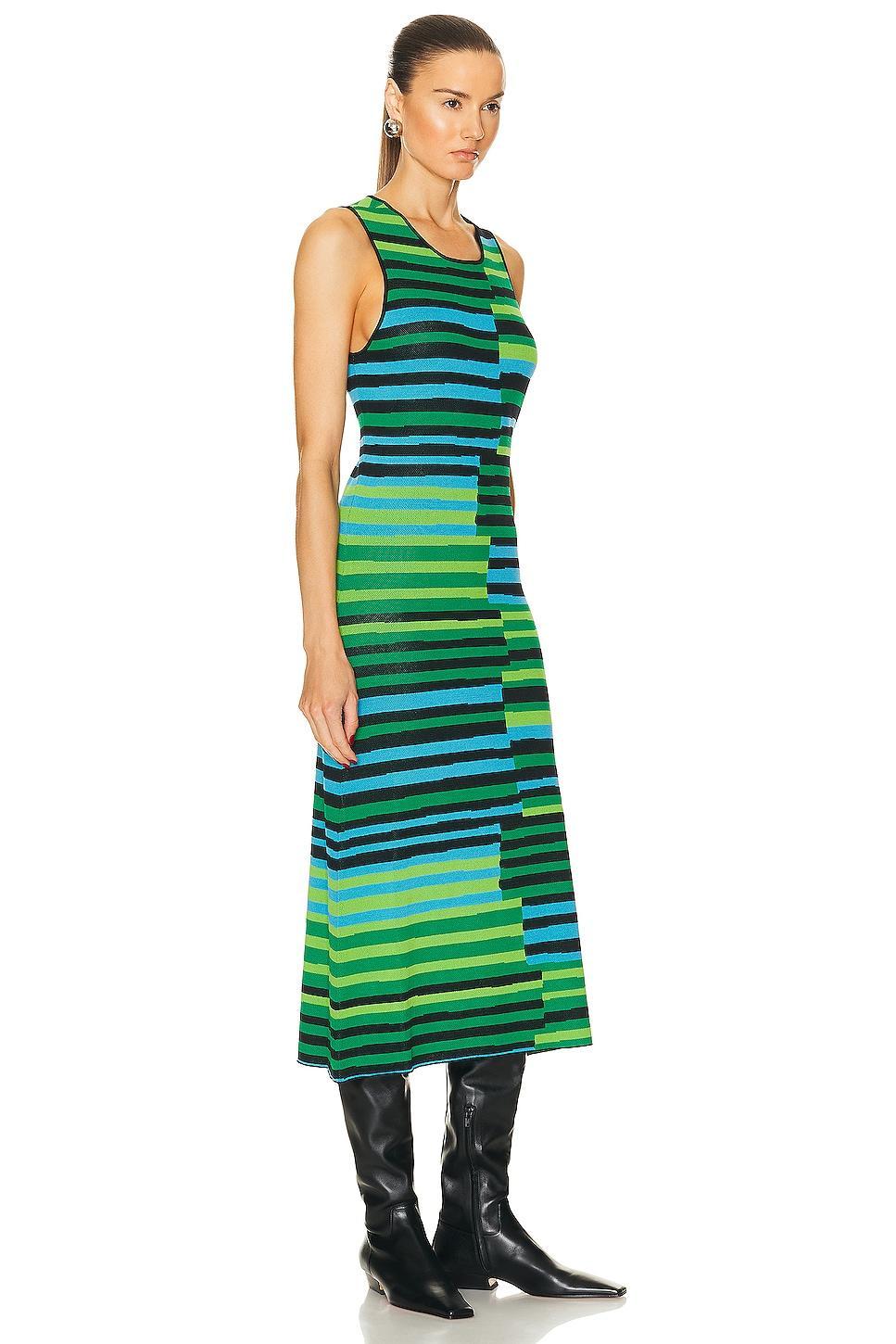 Simon Miller Sleeveless Axon Dress in Green Product Image