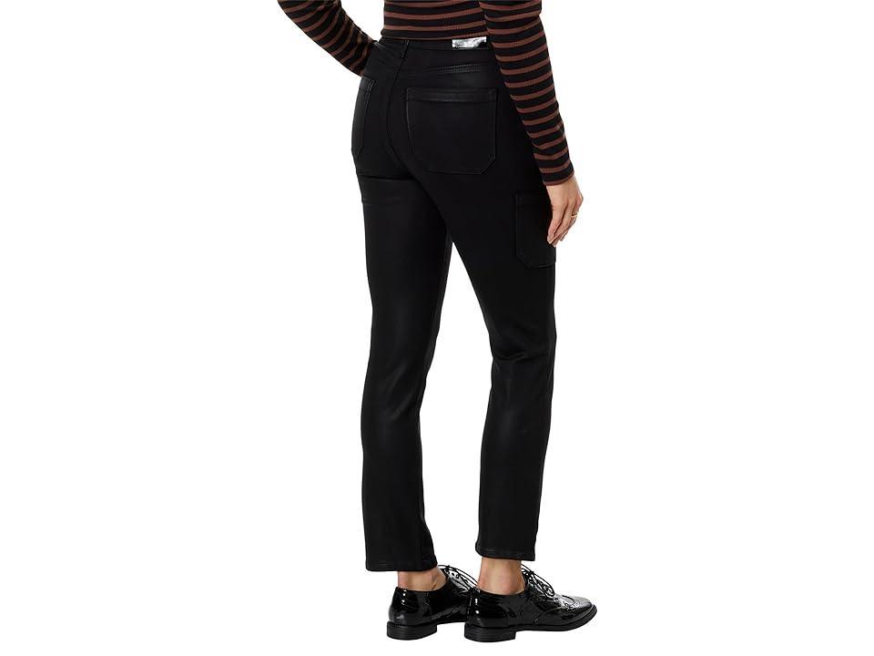 PAIGE Jolie Coated Slim Straight Leg Cargo Pants Product Image