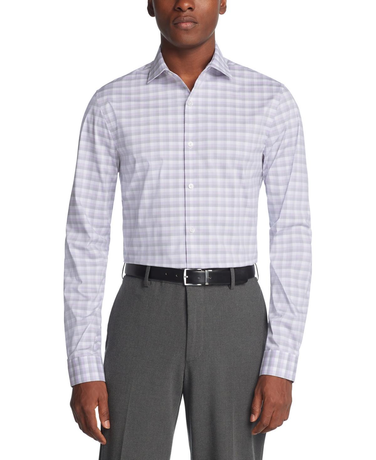 Kenneth Cole Reaction Mens Slim-Fit Flex Stretch Dress Shirt Product Image