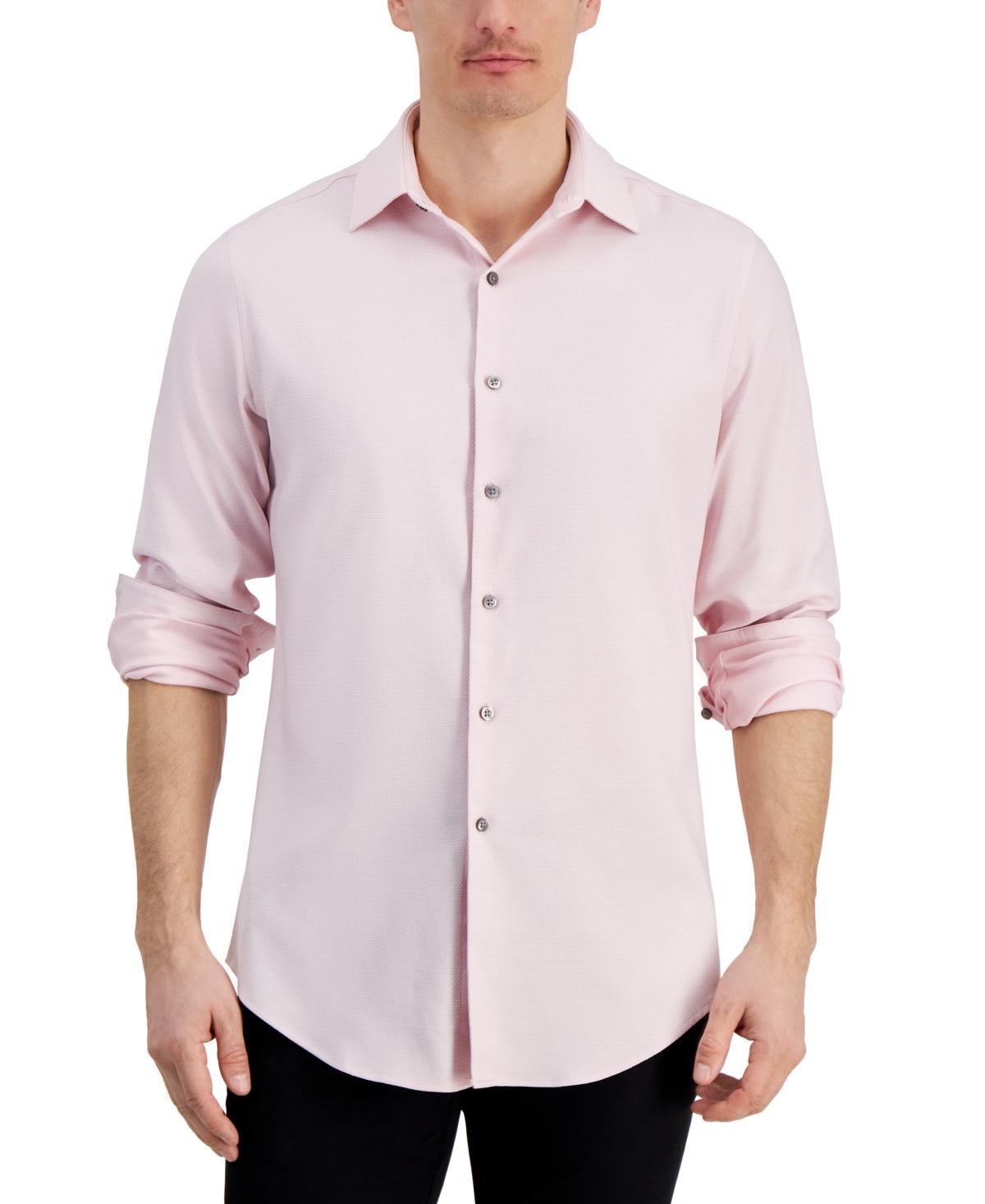 Alfani Mens Slim-Fit Dobby Dress Shirt, Created for Macys Product Image