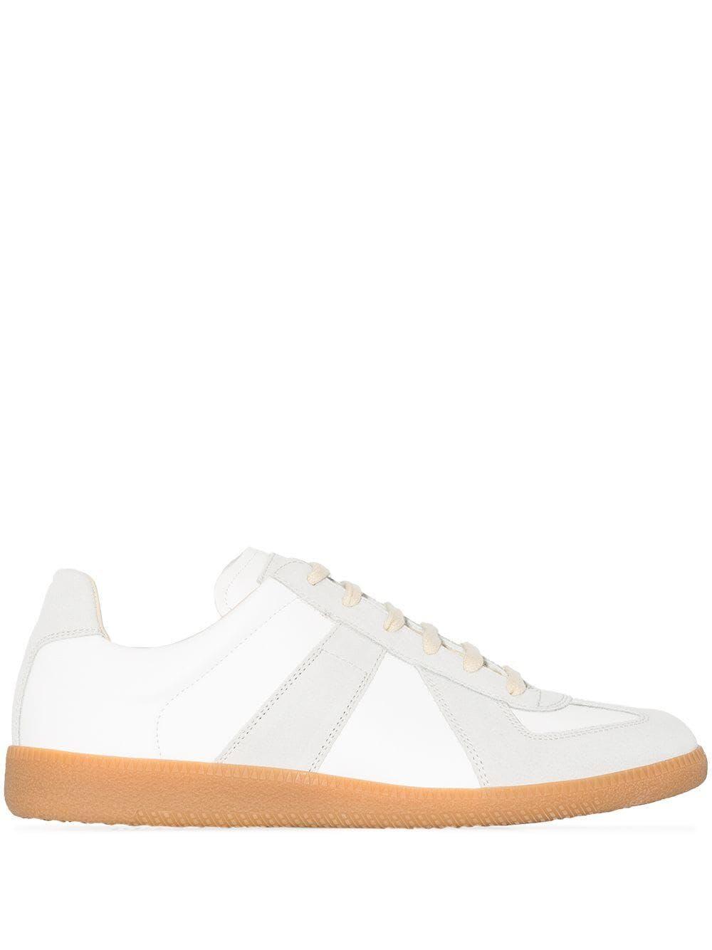 Replica Leather Sneakers In White Product Image