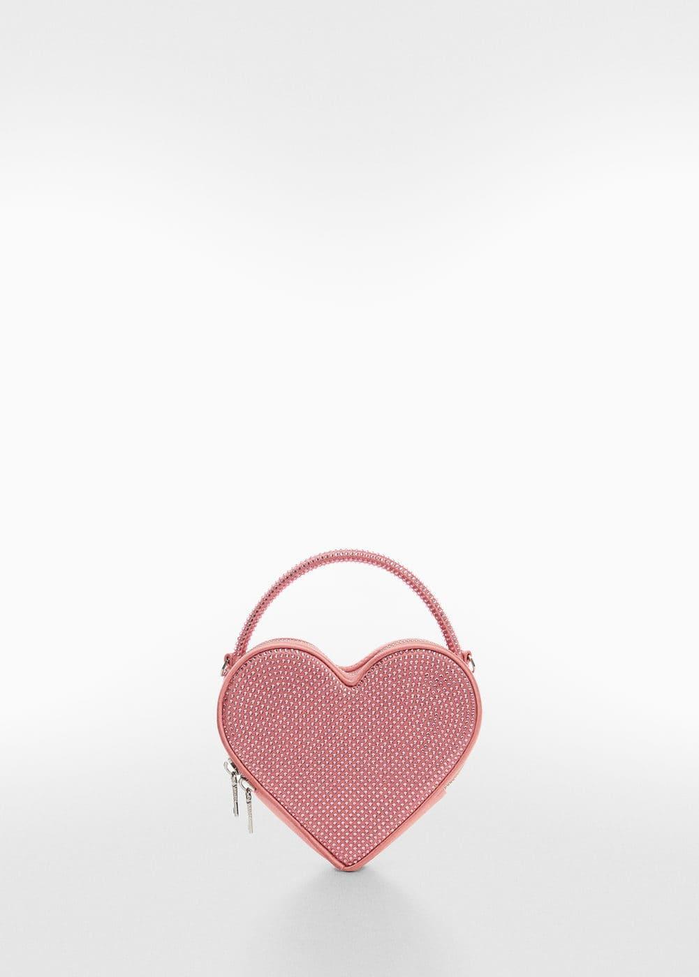 MANGO - Crystal heart bag - One size - Women Product Image