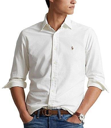 Mens Garment-Dyed Classic-Fit Oxford Shirt Product Image