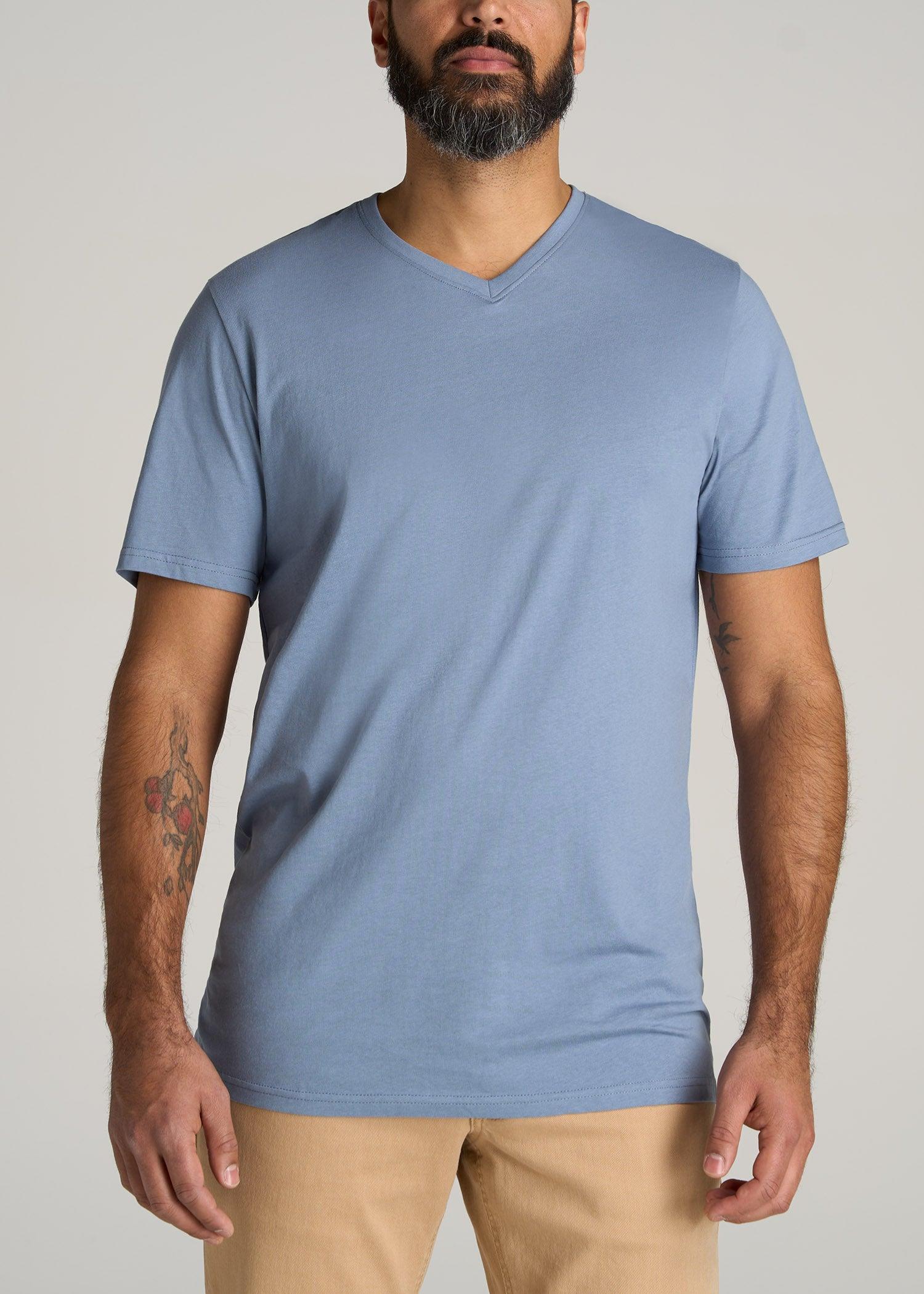 The Everyday REGULAR-FIT V-Neck Tall Men's T-Shirt in Chambray Blue Male Product Image