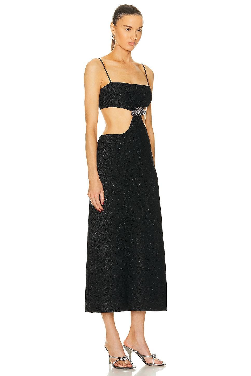 Johanna Ortiz Sueno Costero Midi Dress Black. (also in 6, 8). Product Image