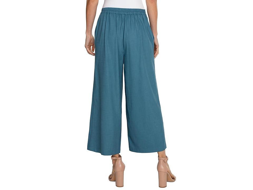 Liverpool Los Angeles Sailor High-Rise Crop Wide Leg Trouser 25 (Ocean ) Women's Dress Pants Product Image