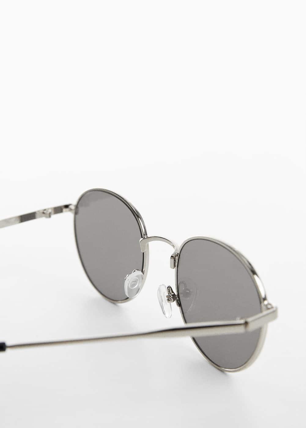 MANGO MAN - Round Metal Sunglasses - One size - Men Product Image