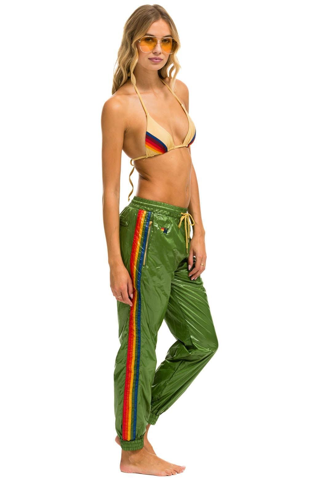 5 STRIPE WIND PANT - GARDEN GREEN Female product image