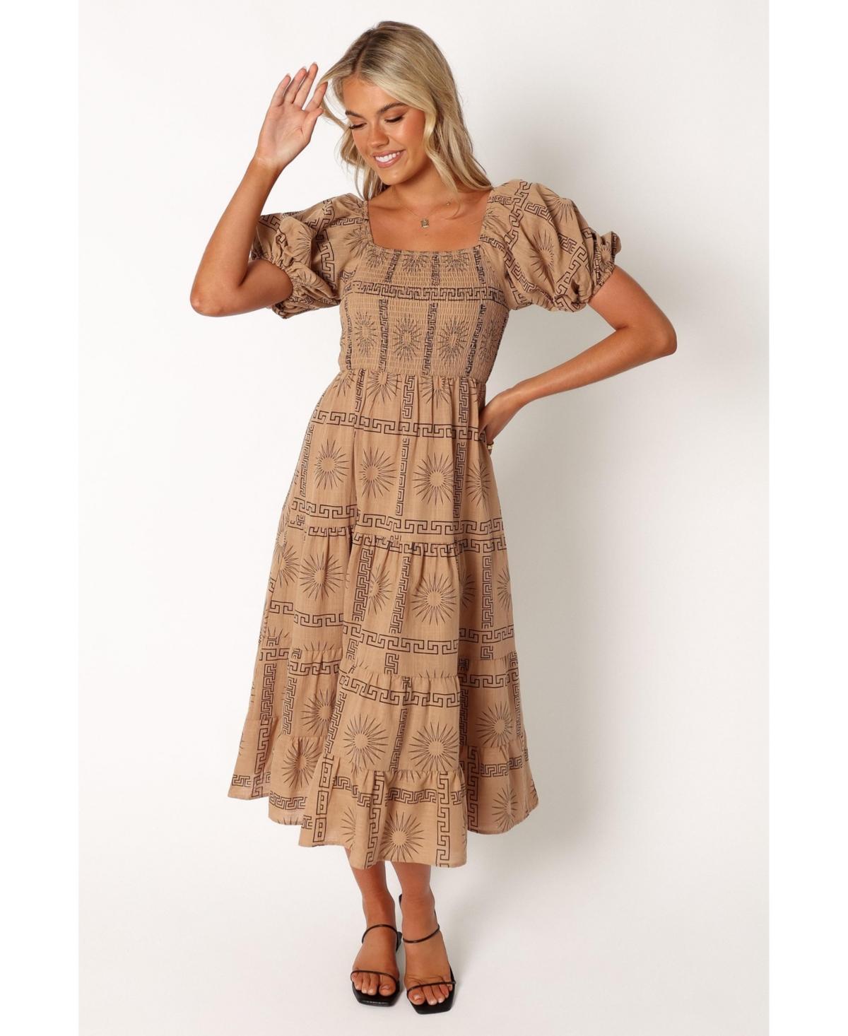 Soliel Puff Sleeve Maxi Womens Dress Product Image