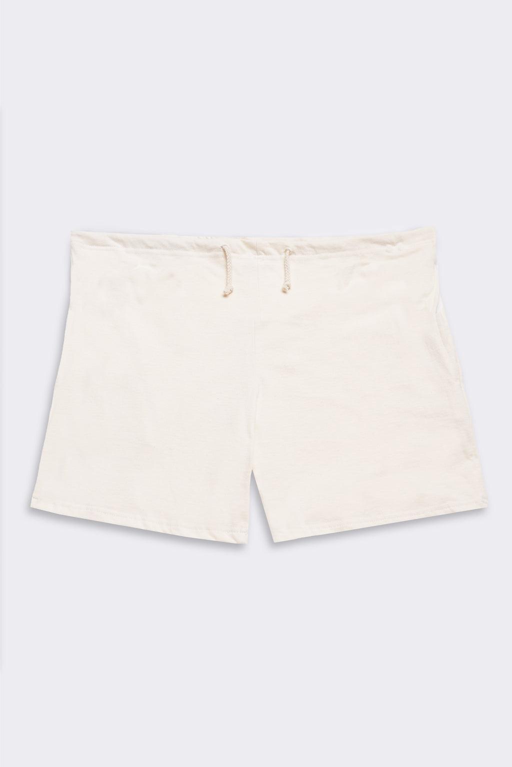 Men's Organic Lounge Shorts in Natural Product Image