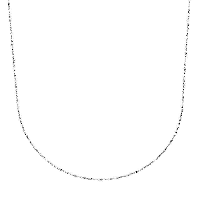 PRIMROSE Sterling Silver Serpentine Chain Necklace -20-in., Womens Grey Product Image