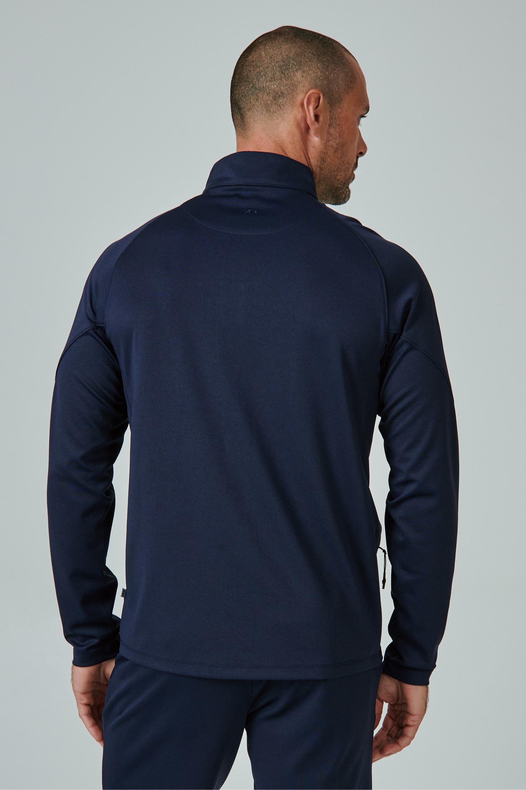 A Game Quarter Zip Pull Over - Navy Product Image