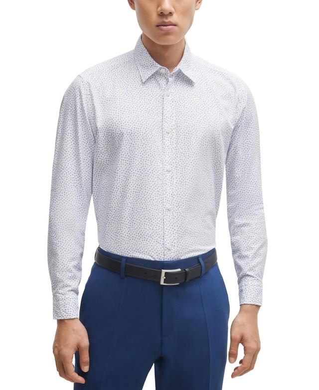 Mens Regular-Fit Shirt in Printed Oxford Cotton Product Image