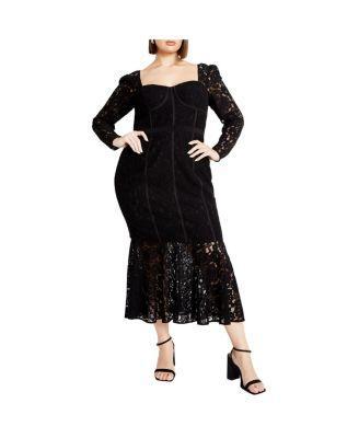 Plus Size Lace Valencia Dress Product Image