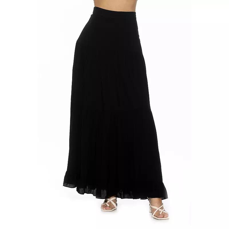 Womens ALEXIA ADMOR Halima Tiered Maxi Skirt Product Image