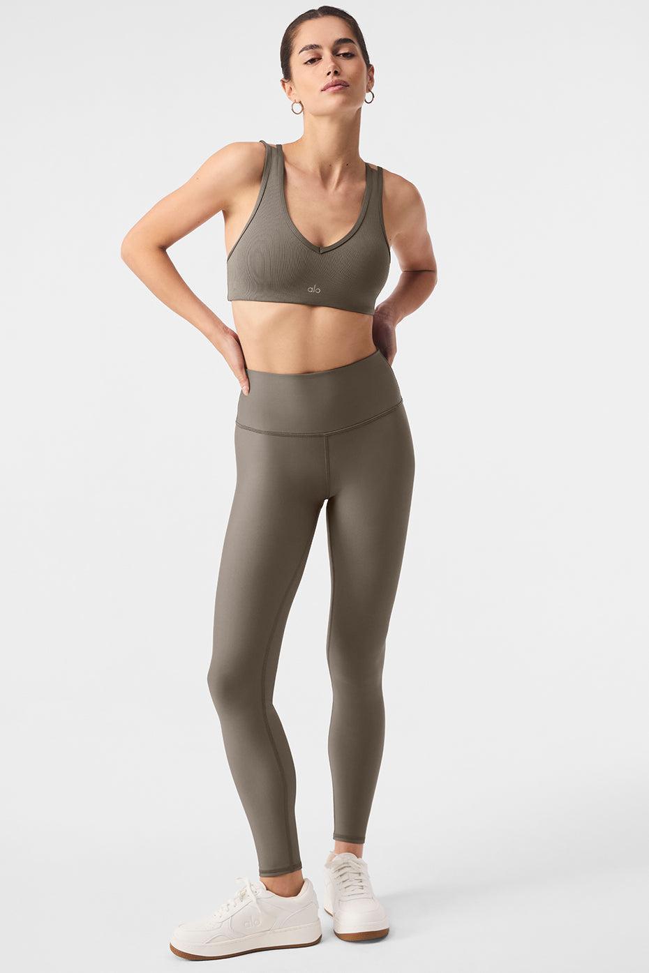 Airlift Winter Warm High-Waist Legging - Olive Tree Product Image