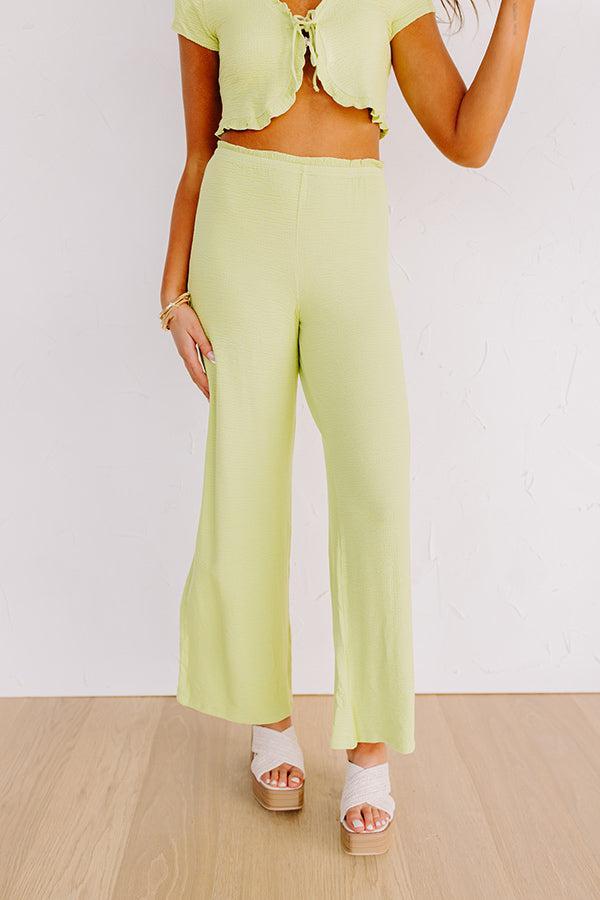 Wharf Crop Top in Lime Product Image