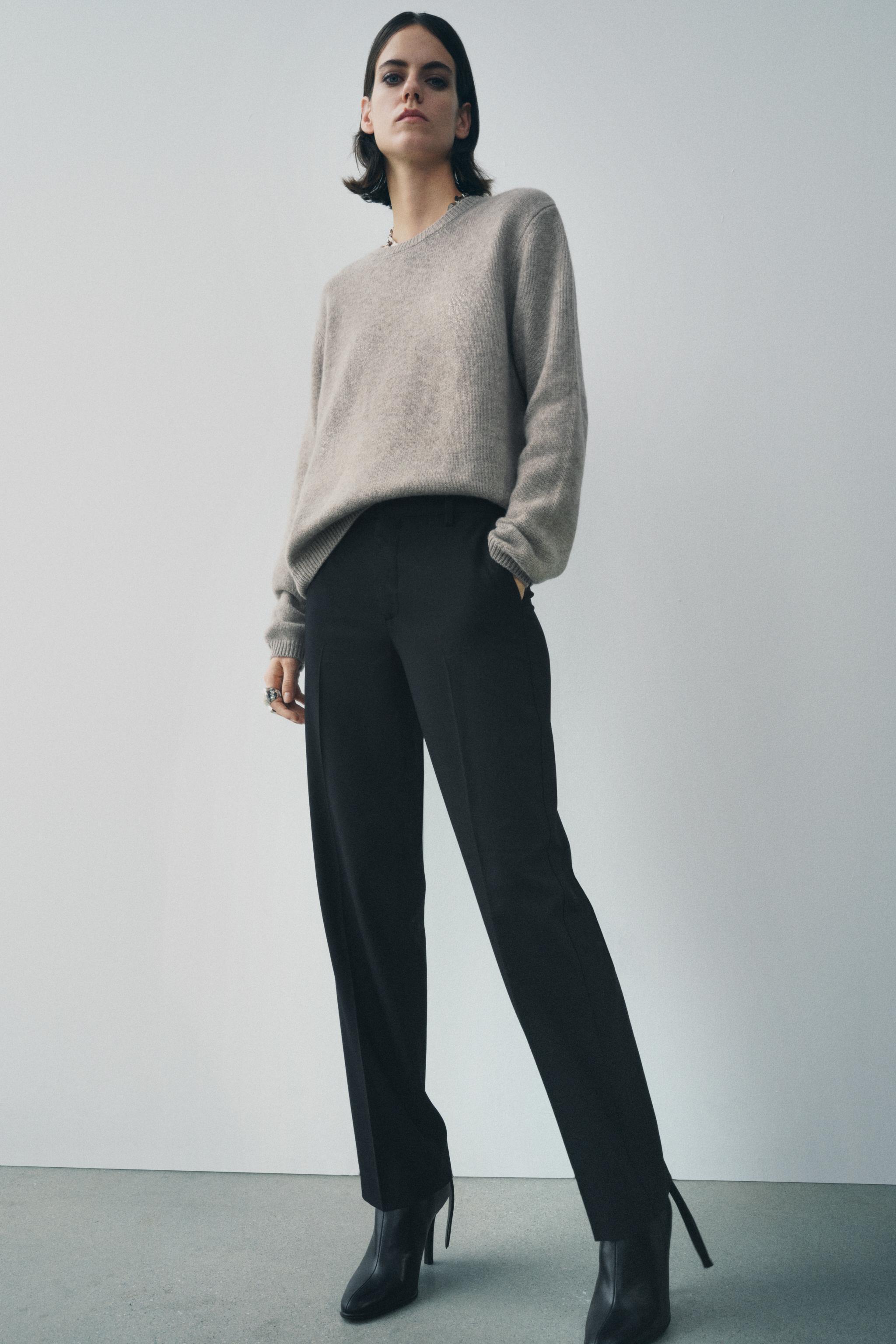 LOW RISE STRAIGHT LEG PANTS ZW COLLECTION Product Image