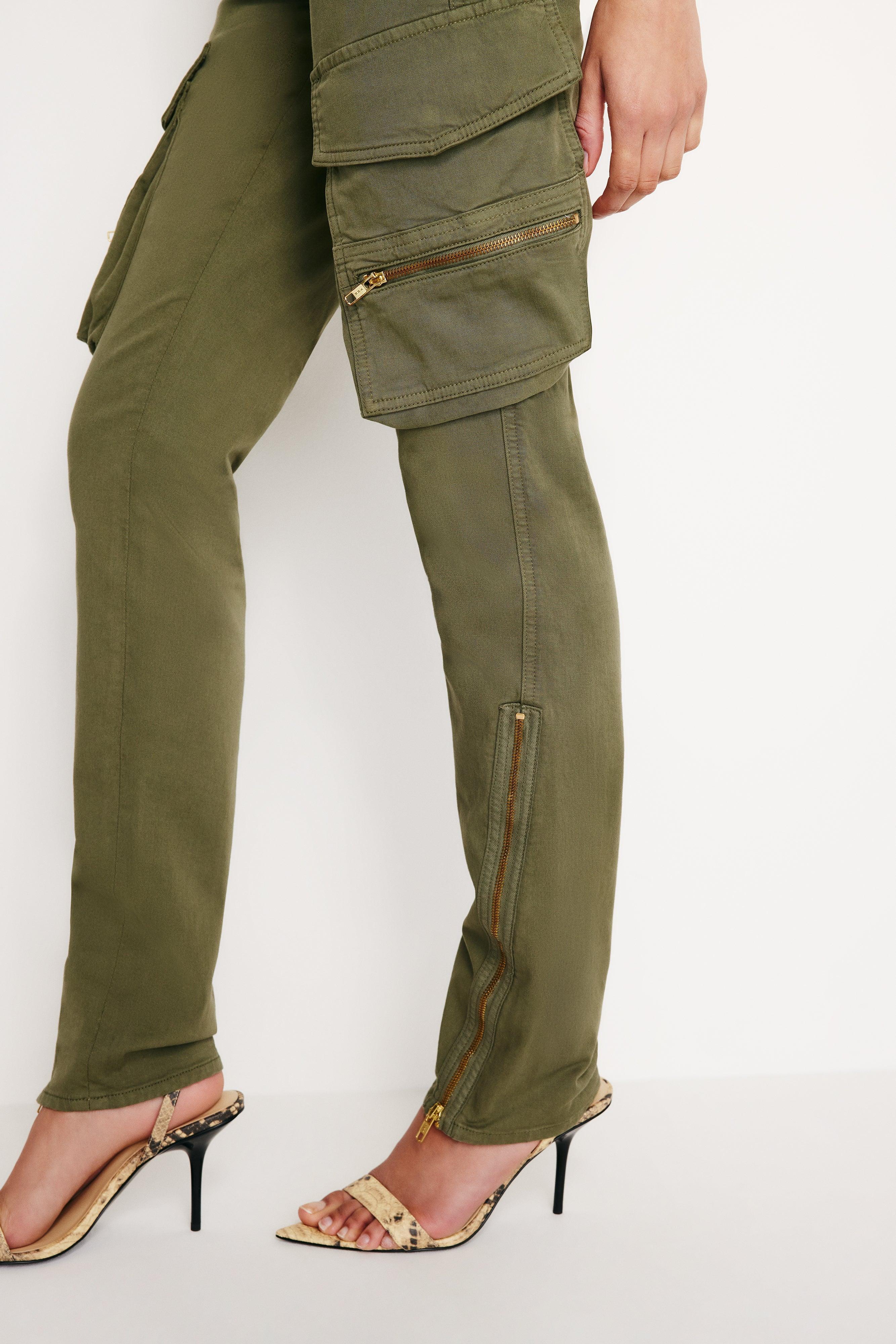 TWILL SKINNY CARGO PANTS | FATIGUE001 Product Image