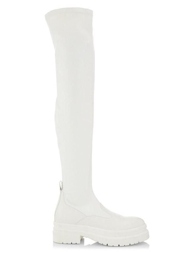 Womens Lug-Sole Knee-High Boots Product Image