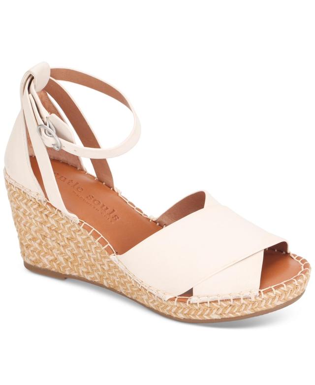 Gentle Souls by Kenneth Cole Womens Charli Ankle Strap Espadrille Wedge Sandals Product Image