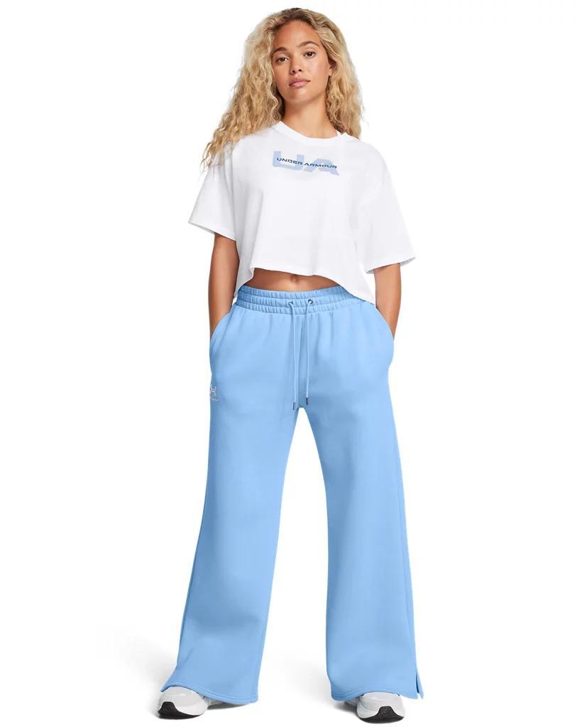 Womens UA Icon Fleece Wide Leg Pants Product Image