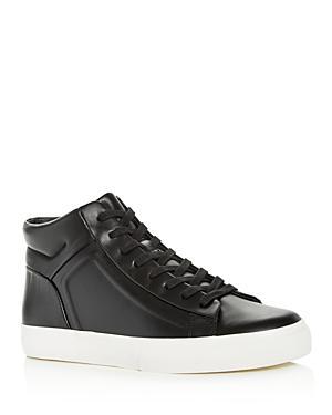 Vince Mens Fynn Leather High-Top Sneakers Product Image