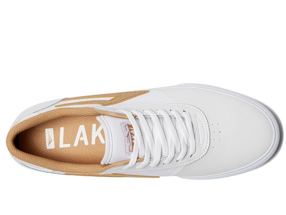 Lakai Manchester (White Leather 3) Men's Shoes Product Image