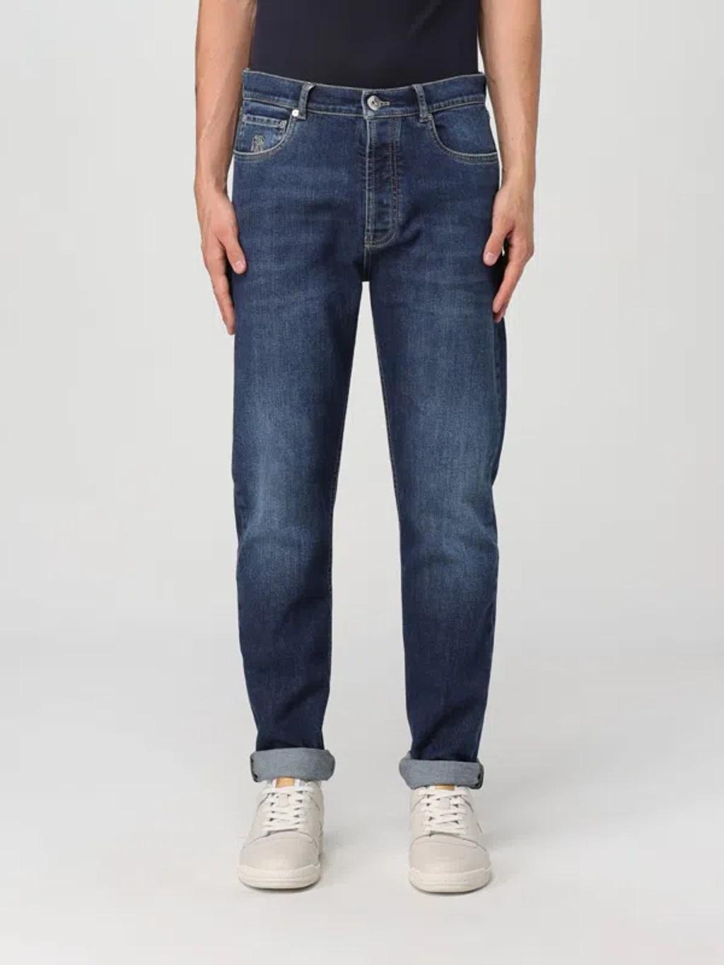 BRUNELLO CUCINELLI Jeans  Herren Farbe Denim product image