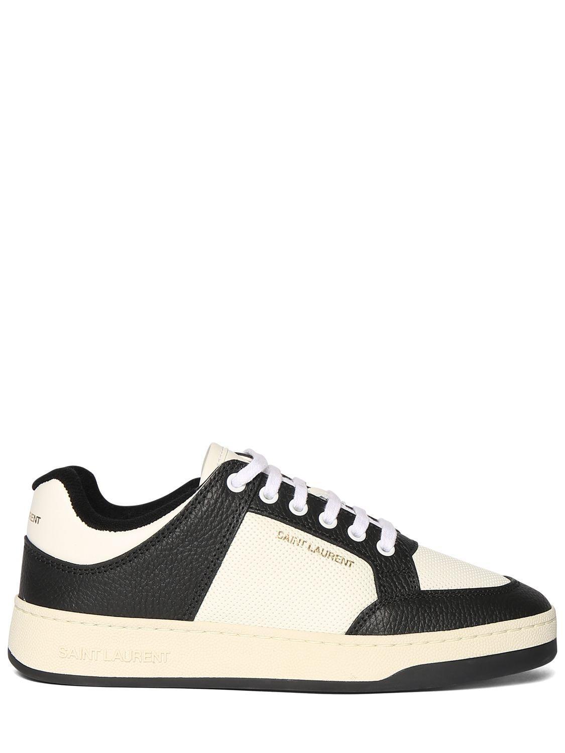 20mm Sl61 Leather Low Top Sneakers In Black Product Image