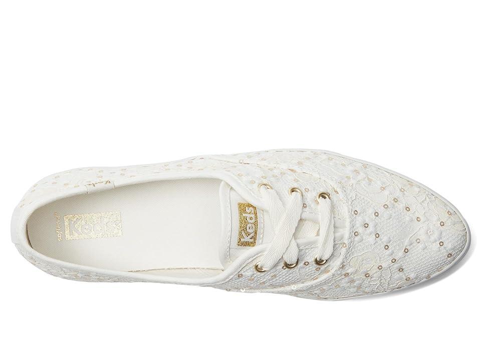 Keds Point Lace Up Glitter Celebrations) Women's Shoes Product Image